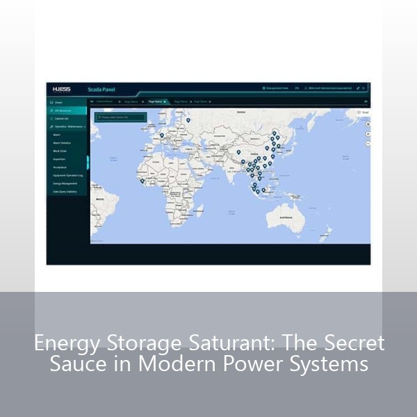 Energy Storage Saturant: The Secret Sauce in Modern Power Systems